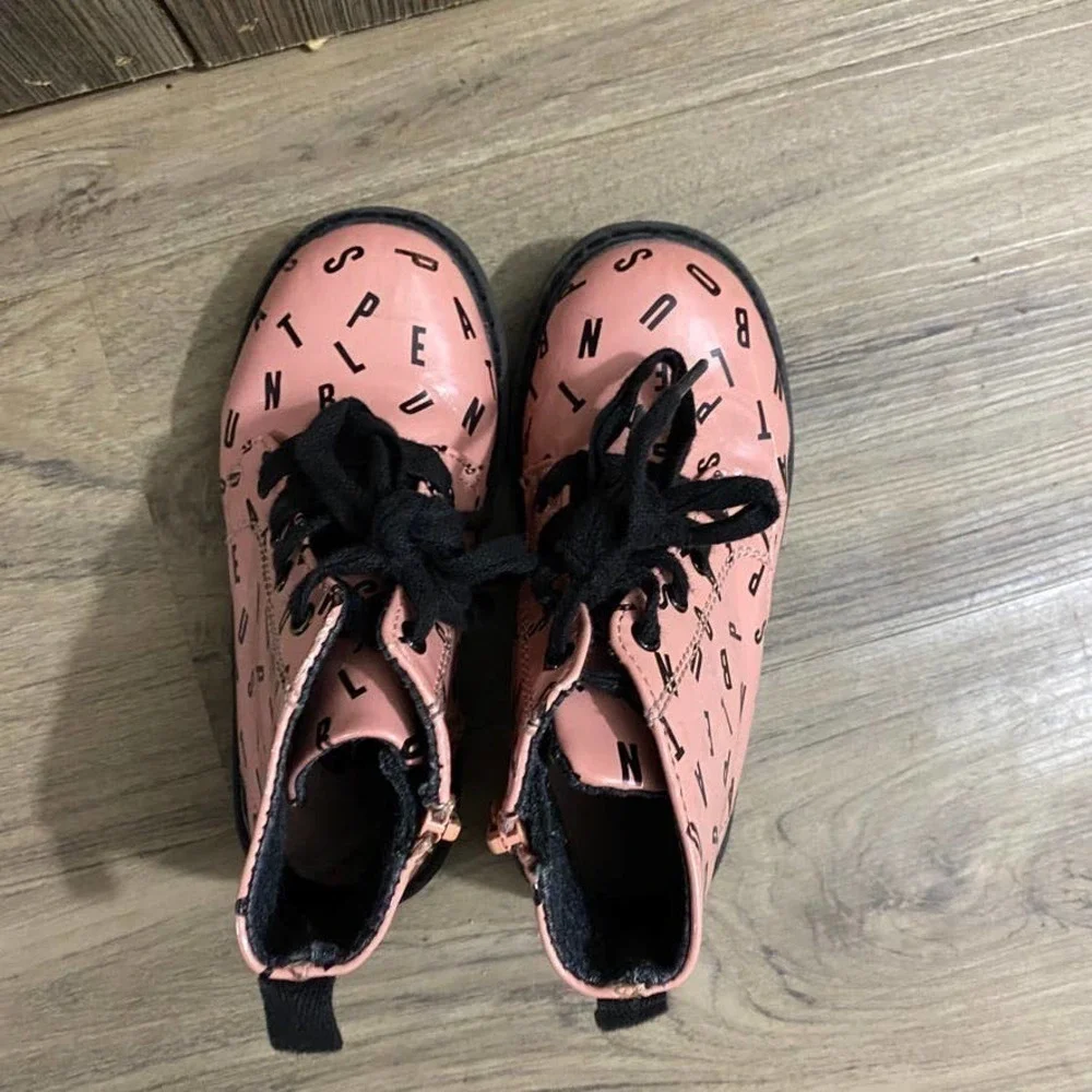 Zara Baby Alphabet Lace Up Boots